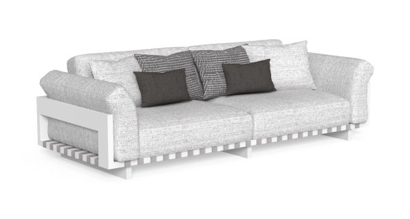 Argo // Alu 3-seater sofa