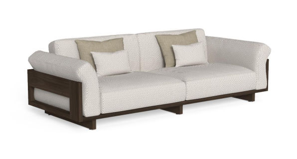 Argo // Wood 3-seater sofa