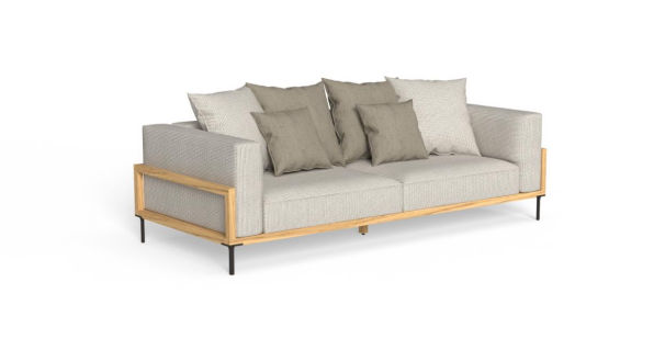 CleoSoft//Wood 3 seater sofa